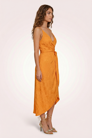 ETOILE wrap dress in cashmere print