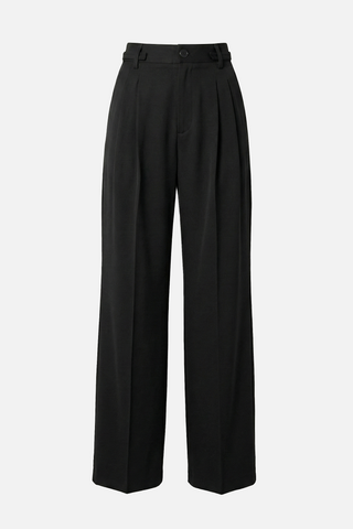 AMBRETTE fluid wide-leg trousers with pleats