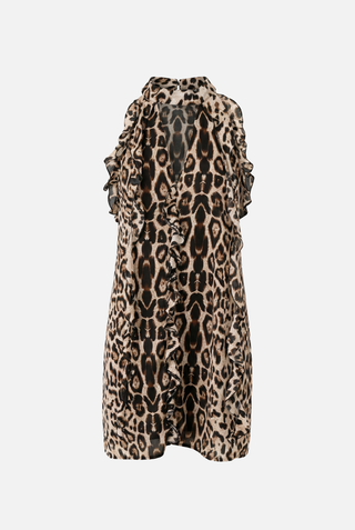 NADINE short animal print dress