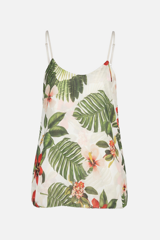 Top VALENTINE stampa tropicale