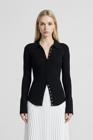 Cardigan SIDONIE con maniche lunghe svasate